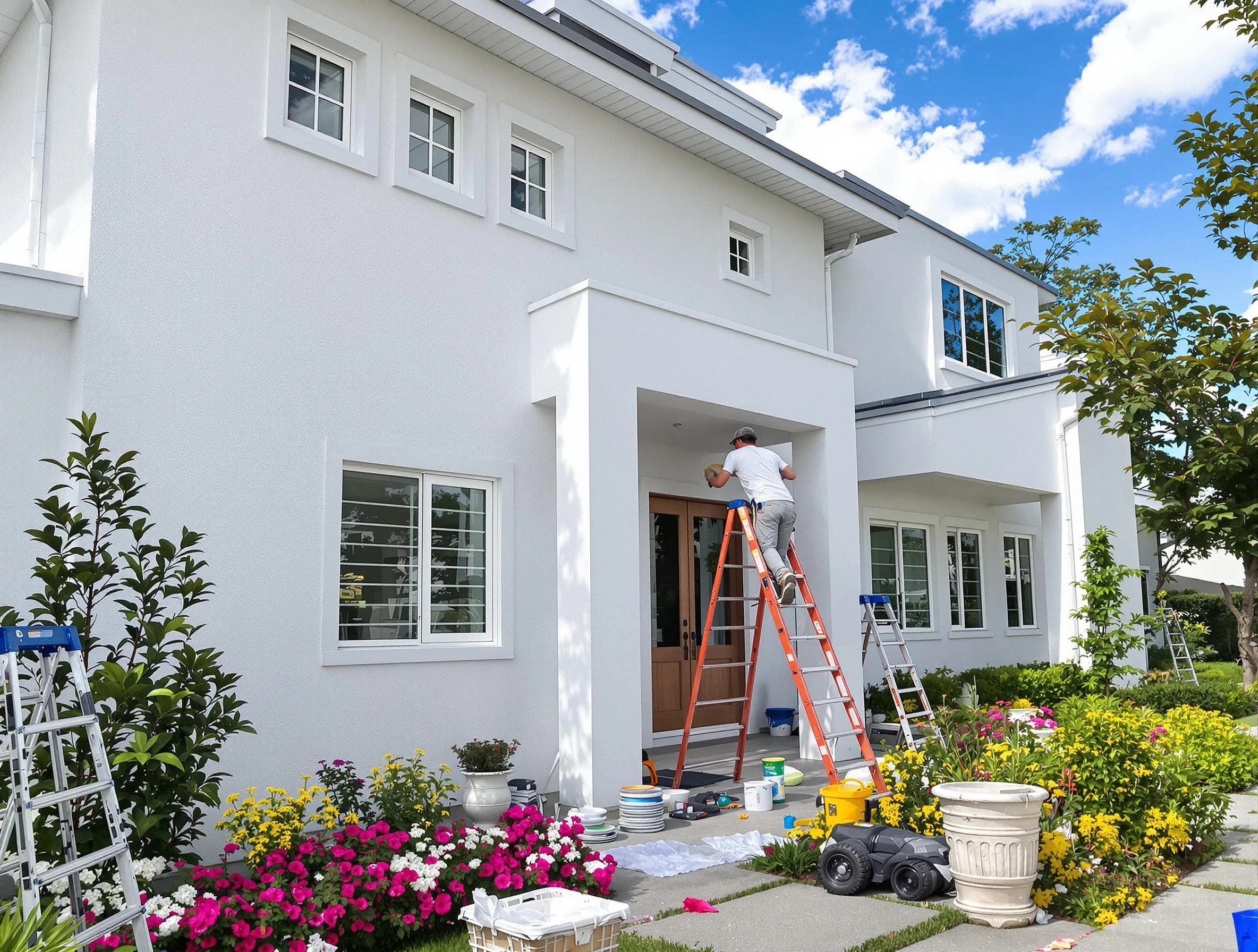 Painesville House Painters team delivering a fresh exterior coat in Painesville, OH